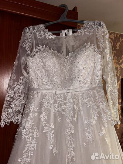 Свадебное платье с шубкой