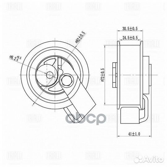 Ролик ремня грм VW passat 96- натяжной cm6144 T