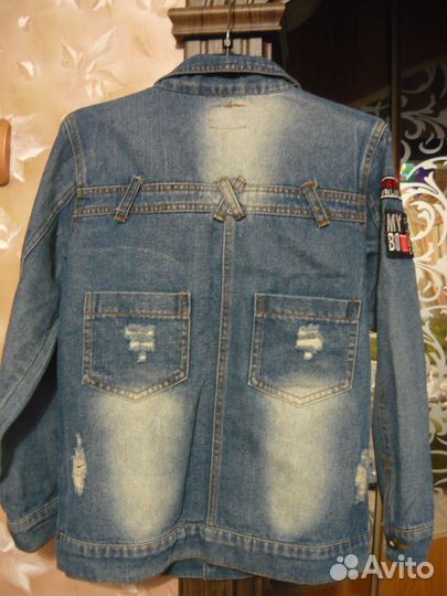 Пиджак джинсовый