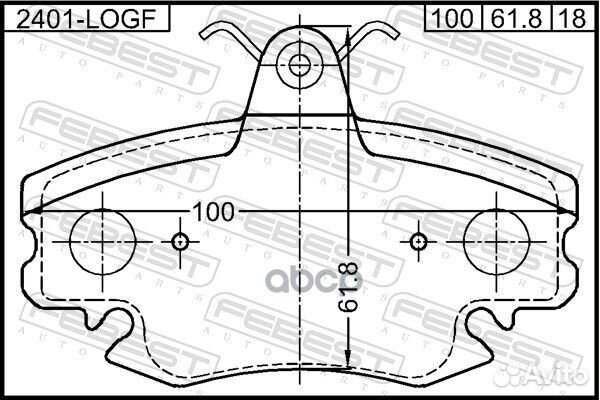 Колодки тормозные передние комплект 2401logf Fe