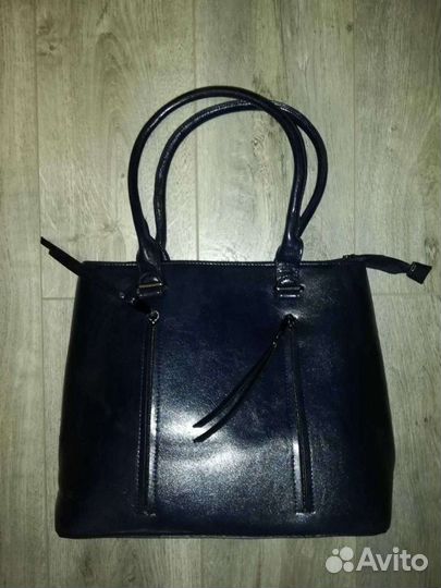 Сумка новая стильная, цвет тёмно-синий, вместитель