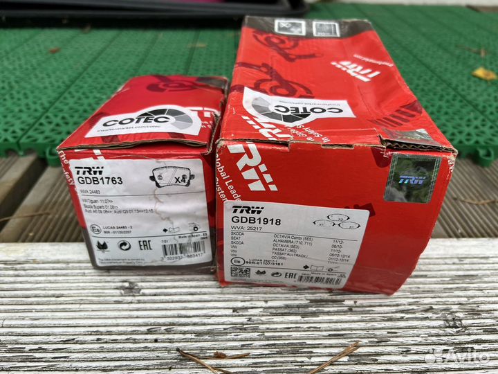 Тормозные колодки skoda superb