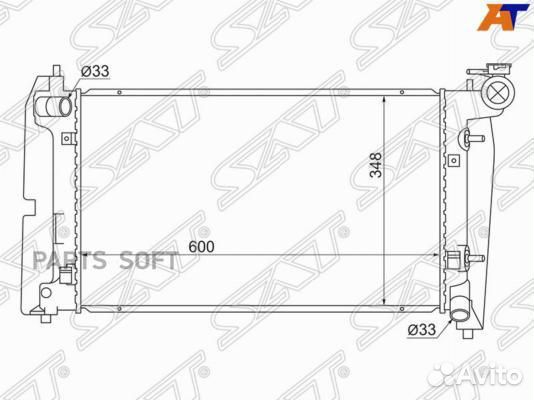 Радиатор охлаждения Тойота Матрикс 04