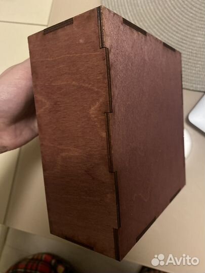 Коробка подарочная квадратная деревянная