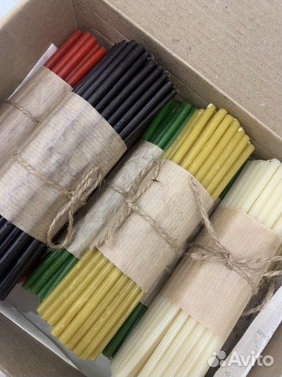 Свечи/свечки восковые 16 см 40 минут горения