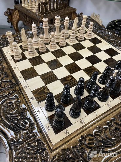 Шахматы шашки нарды 3в1