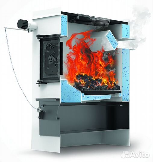 Котел твердотопливный 