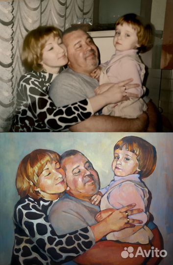 Портреты на заказ, картины по фото. Художник спб