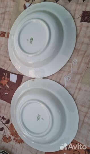 2 суповые тарелки из сервиза зик 1960-1965 гг