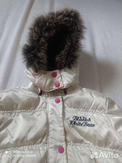 Красивая теплая куртка для девочки