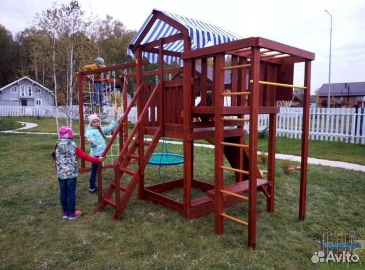 Горка всесезонная с игровой зоной