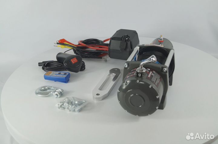 Лебедка электрическая 12V PRO&TOP 6000lbs / 2722 к