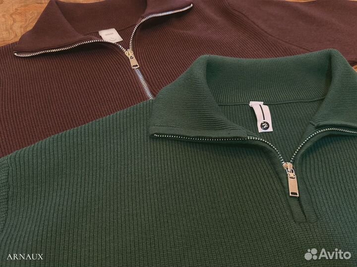 Свитер на молнии мужской