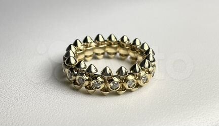 Золотое кольцо с бриллиантоми Cartier