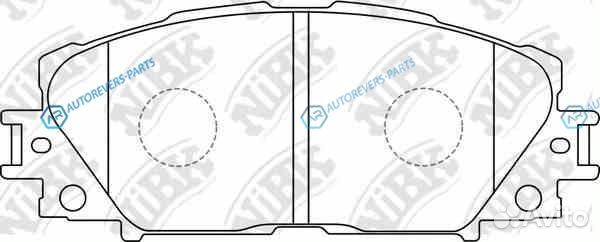 PN1508-nibk колодки дисковые передние Toyota Yaris