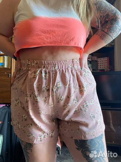 Шорты шифоновые женские