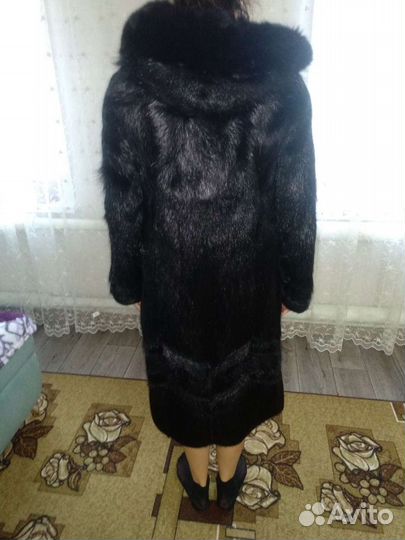 Шуба нутрия бу