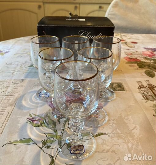 Ретро рюмки Чешская Республика Claudia Crystalex