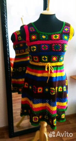 Летний вязаный сарафанчик