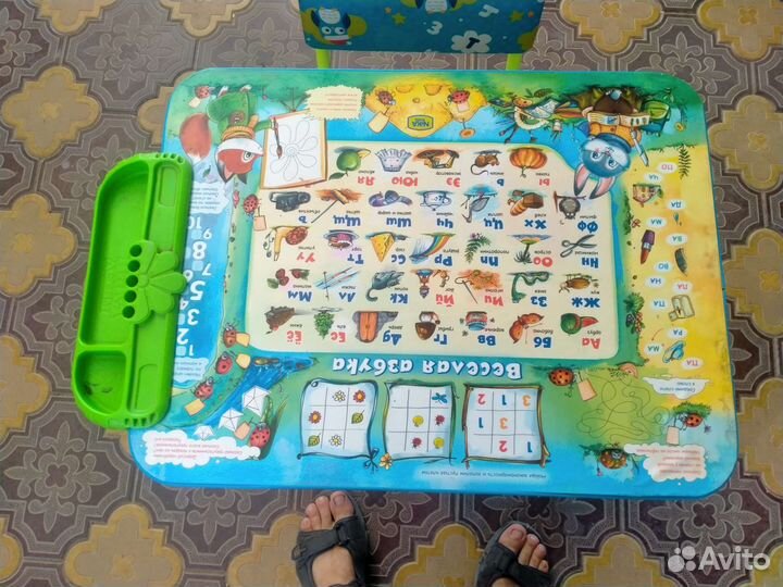 Столик со стулом детский развивающий