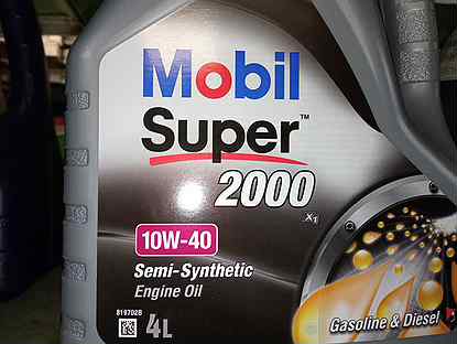 Масло моторное Mobil 10w40 4 литра полусинтетика