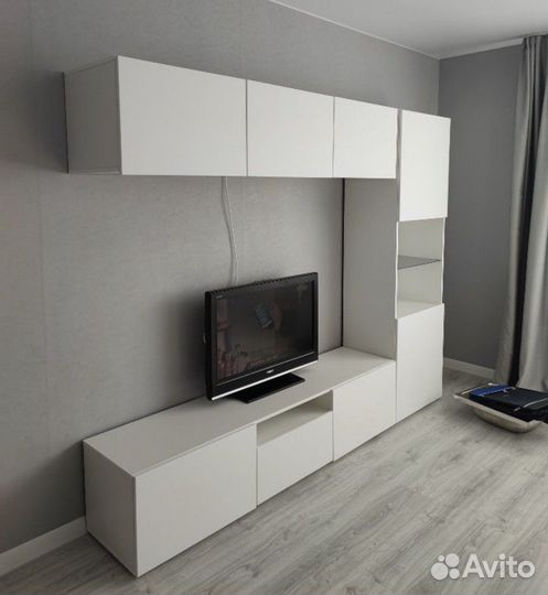 Тв тумба 2.4 метра белая