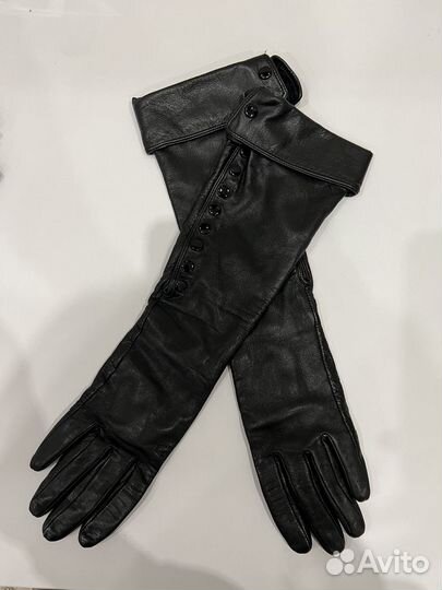 Перчатки женские кожаные размер 7