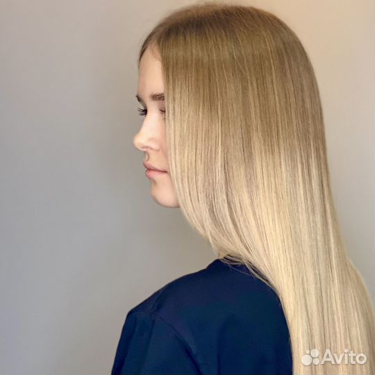 Модель на окрашивание волос