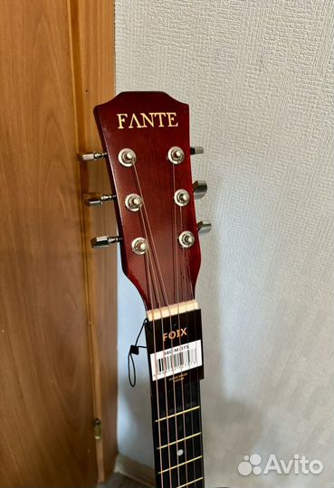 Акустическая гитара 6 струн узкий гриф fante
