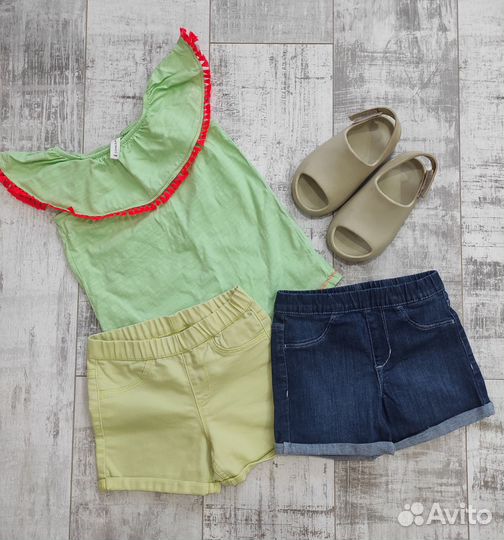 Вещи пакетом на девочку 104 110 в садик