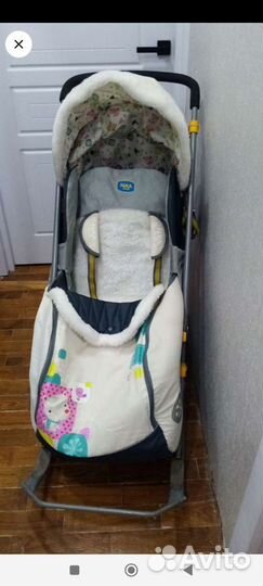 Санки коляска ника kids