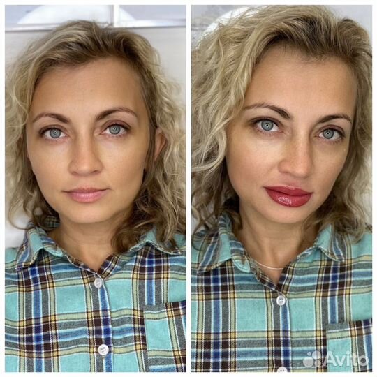 Перманентный макияж межресничка, брови, губы