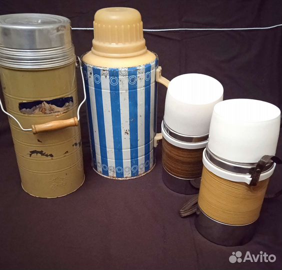 Термосы для еды и воды времён СССР