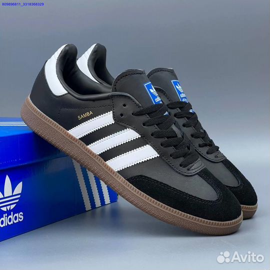 Кроссовки Adidas Samba Black (Арт.55712)