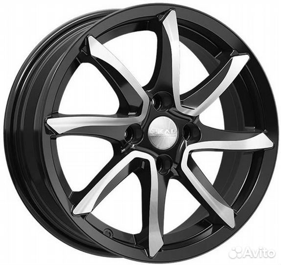 Скад Осака : 6x15 4*100 Et:45 Dia:67.1 алмаз черный