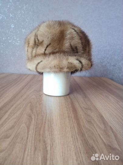 Шапка кепка женская норковая