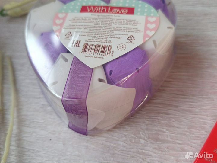 Мыльные розы в коробке 9 штук