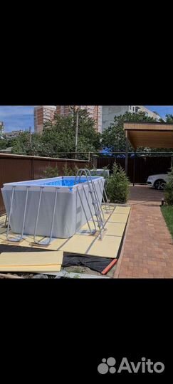 Каркасный бассейн intex