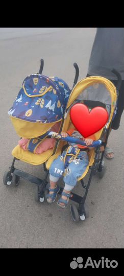 Коляска для двойни