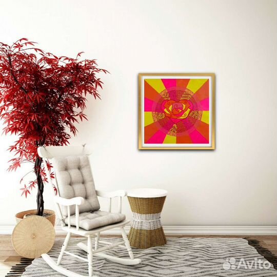 Картина на холсте. 54*54 см. 