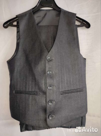 Школьный костюм для мальчика 128 тройка + брюки