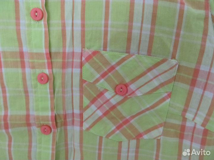 Рубашка 46 разм, салатовая (USA)
