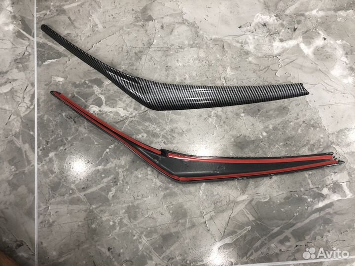 Накладки на фары (реснички) Toyota Camry XV70