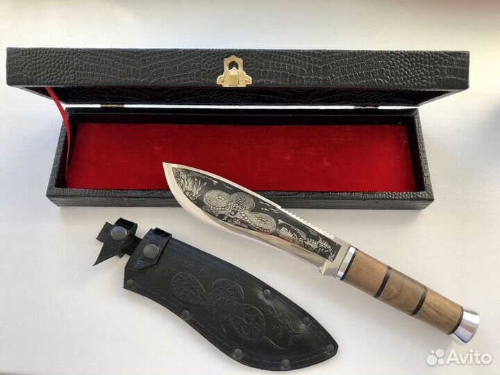 Нож охотничий новый,в футляре, Кизляр