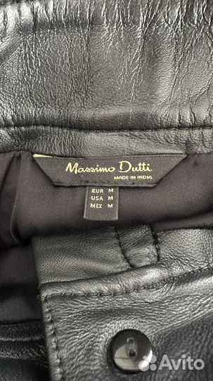 Кожаные бермуды Massimo Dutti