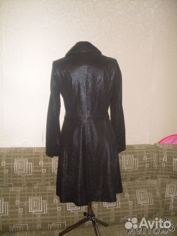 Кожанный плащ