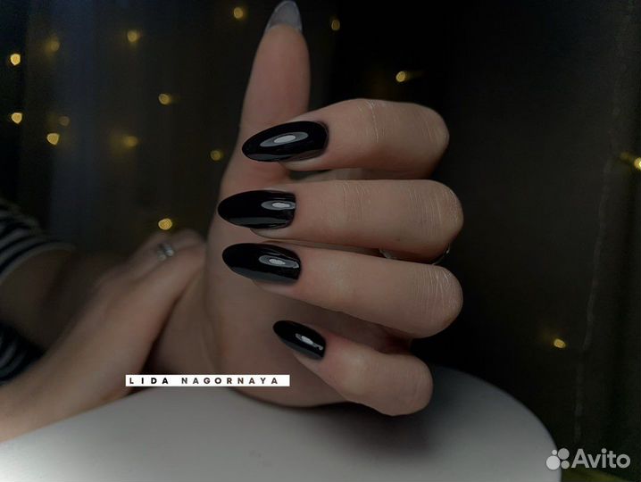 Маникюр наращивание гель лак парголово