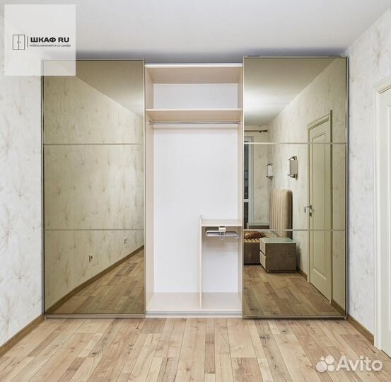 Шкаф распашной с фрезеровкой