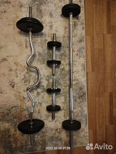 Штанги и гантели бу