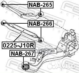 Сайлентблок рычага nissan qashqai/X-trail 06- п